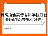 昆明冶金高等专科学校好就业吗(昆冶专就业好吗)
