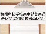 赣州科技学校高中部普高还是职高(赣州科技普高职高)