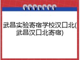 武昌实验寄宿学校汉口北(武昌汉口北寄宿)