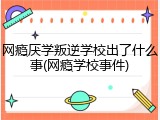 网瘾厌学叛逆学校出了什么事(网瘾学校事件)