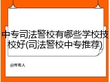 中专司法警校有哪些学校技校好(司法警校中专推荐)