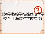 上海学数控学校推荐技术学校吗(上海数控学校推荐)