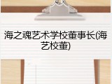 海之魂艺术学校董事长(海艺校董)