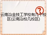 云南冶金技工学校有几个校区(云南冶校几校区)
