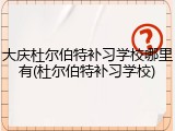 大庆杜尔伯特补习学校哪里有(杜尔伯特补习学校)
