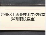 泸州化工职业技术学校寝室(泸州职校寝室)