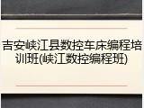 吉安峡江县数控车床编程培训班(峡江数控编程班)