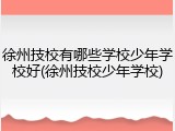 徐州技校有哪些学校少年学校好(徐州技校少年学校)