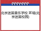 北京迷笛音乐学校 环境(北京迷笛校园)