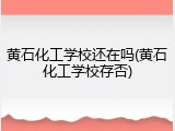 黄石化工学校还在吗(黄石化工学校存否)