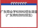 广东商业学校技校招生简章(广东商校技校招生)