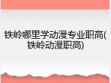 铁岭哪里学动漫专业职高(铁岭动漫职高)