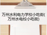 万州水利电力学校小吃街(万州水电校小吃街)
