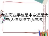 大连商业学校是中专还是大专(大连商校学历层次)