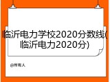 临沂电力学校2020分数线(临沂电力2020分)