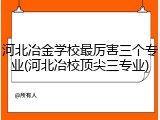 河北冶金学校最厉害三个专业(河北冶校顶尖三专业)