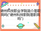 德州科技职业学院简介是职高吗("德州科技职院是职高吗")