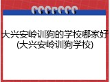 大兴安岭训狗的学校哪家好(大兴安岭训狗学校)
