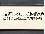 七台河艺考集训机构哪家靠谱(七台河靠谱艺考机构)