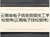 云南省电子信息高级技工学校樊伟(云南电子技校樊伟)