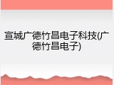 宣城广德竹昌电子科技(广德竹昌电子)