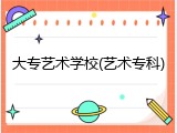 大专艺术学校(艺术专科)