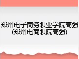 郑州电子商务职业学院高强(郑州电商职院高强)