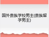 国外贵族学校男主(贵族留学男主)