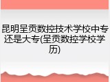 昆明呈贡数控技术学校中专还是大专(呈贡数控学校学历)
