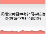 抚州宜黄县中考补习学校收费(宜黄中考补习收费)