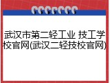 武汉市第二轻工业 技工学校官网(武汉二轻技校官网)