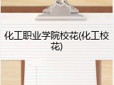 化工职业学院校花(化工校花)