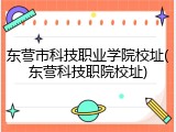 东营市科技职业学院校址(东营科技职院校址)