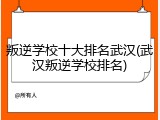 叛逆学校十大排名武汉(武汉叛逆学校排名)