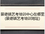 景德镇艺考培训中心在哪里(景德镇艺考培训地址)