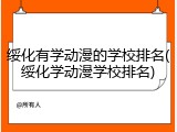 绥化有学动漫的学校排名(绥化学动漫学校排名)