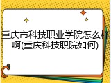 重庆市科技职业学院怎么样啊(重庆科技职院如何)