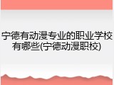 宁德有动漫专业的职业学校有哪些(宁德动漫职校)