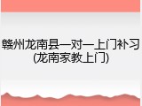赣州龙南县一对一上门补习(龙南家教上门)