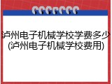 泸州电子机械学校学费多少(泸州电子机械学校费用)