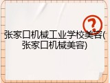 张家口机械工业学校美容(张家口机械美容)