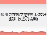 陵川县在哪学挖掘机比较好(陵川挖掘机培训)