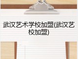 武汉艺术学校加盟(武汉艺校加盟)