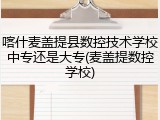喀什麦盖提县数控技术学校中专还是大专(麦盖提数控学校)