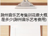 滁州音乐艺考集训花费大概是多少(滁州音乐艺考费用)