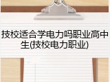 技校适合学电力吗职业高中生(技校电力职业)