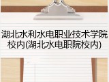 湖北水利水电职业技术学院校内(湖北水电职院校内)