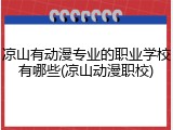凉山有动漫专业的职业学校有哪些(凉山动漫职校)