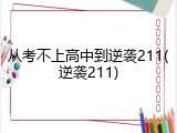 从考不上高中到逆袭211(逆袭211)