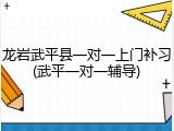 龙岩武平县一对一上门补习(武平一对一辅导)